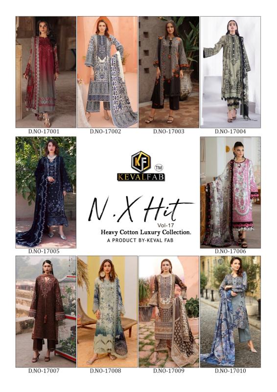 Keval fab nx hit vol-17 dress material in wholesale